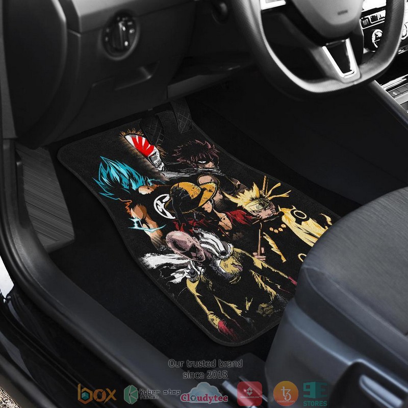 BEST Dragon Ball One punch One piece Dragon ball Naruto Anime Heroes Car Floor Mats 17