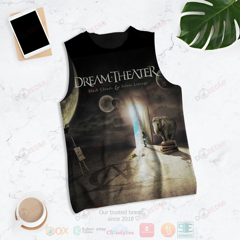 HOT Dream Theater Black Clouds & Silver Linings 3D Tank Top 1