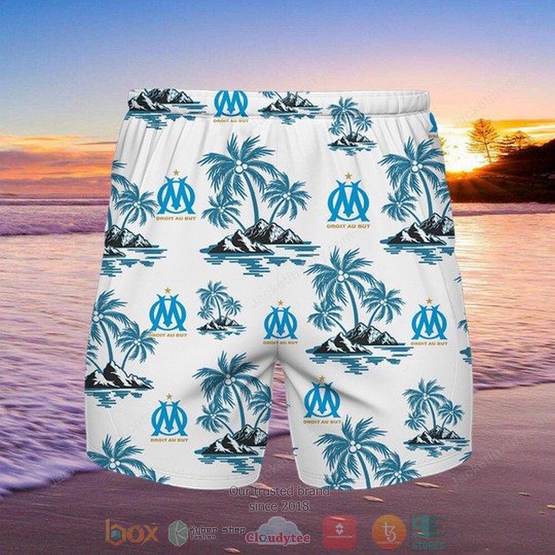 Alternative view of Olympique de Marseille Hawaiian Shirt