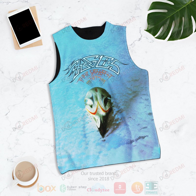 HOT Eagles Their Greatest Hits 1971- 1975 3D Tank Top 1