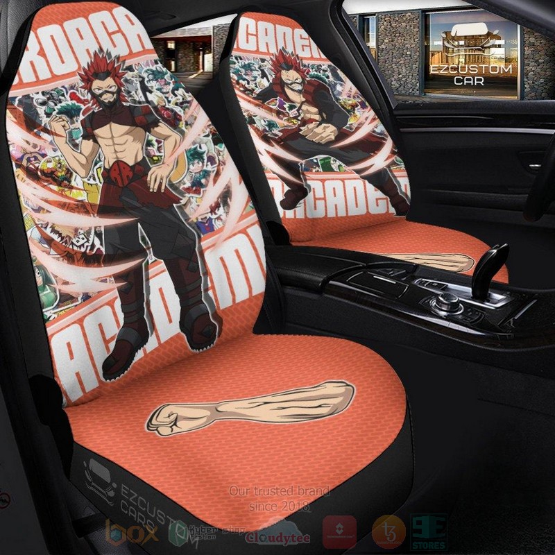 Eijiro Kirishima My Hero Academia Anime Car Seat Covers 1 2