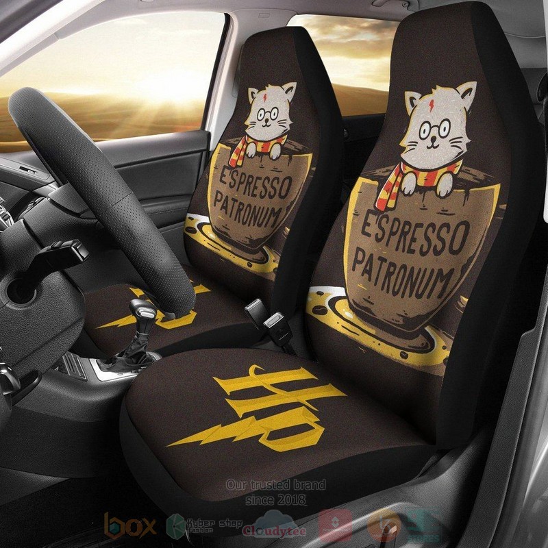 HOT Espresso Patronum Cat Harry Potter Car Seat Cover 8