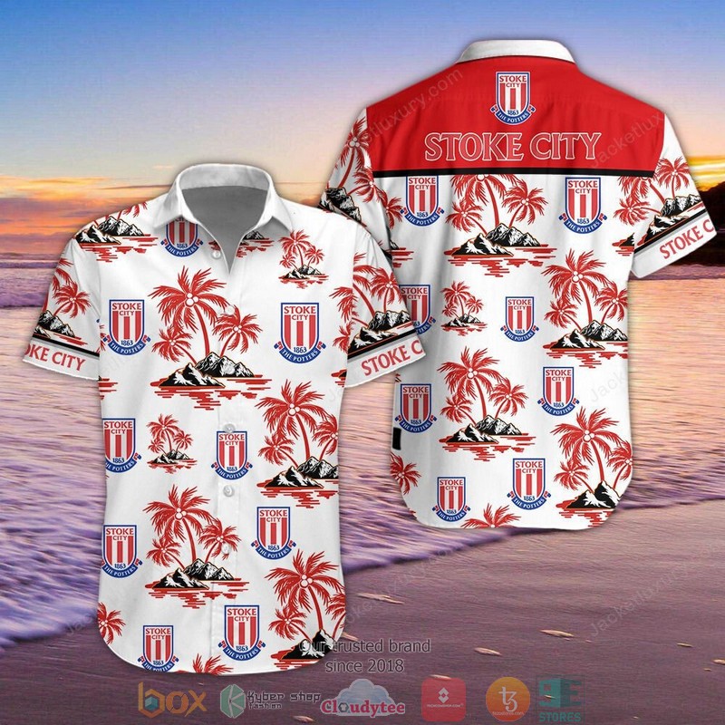 Stoke City F.C 3D Hawaiian Shirt, Shorts 6