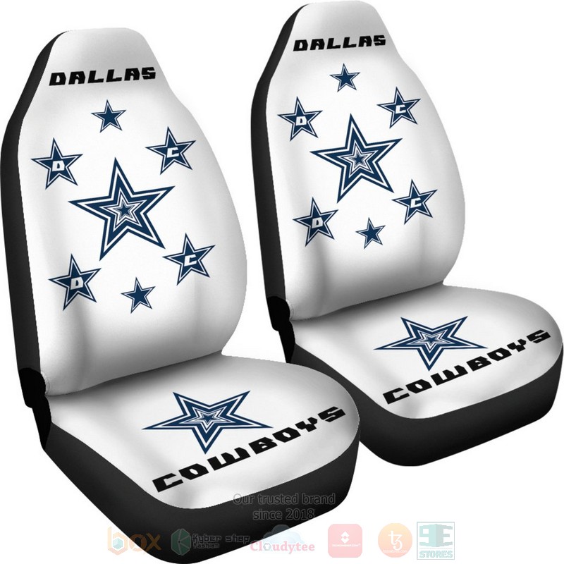 HOT Football Team Dallas Cowboys Blue Stars Car Seat Cover 7