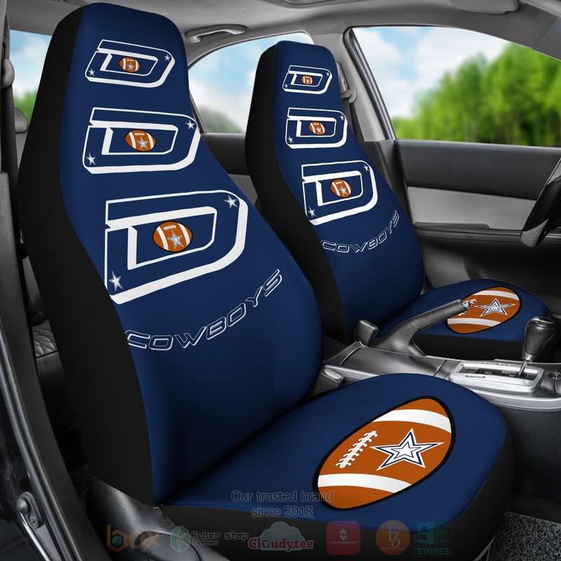 HOT Football Team Dallas Cowboys Football Text Car Seat Cover 15