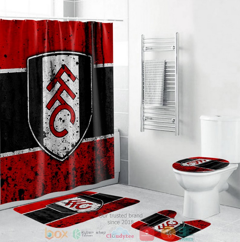 BEST Fulham FC showercurtain bathroom sets 2