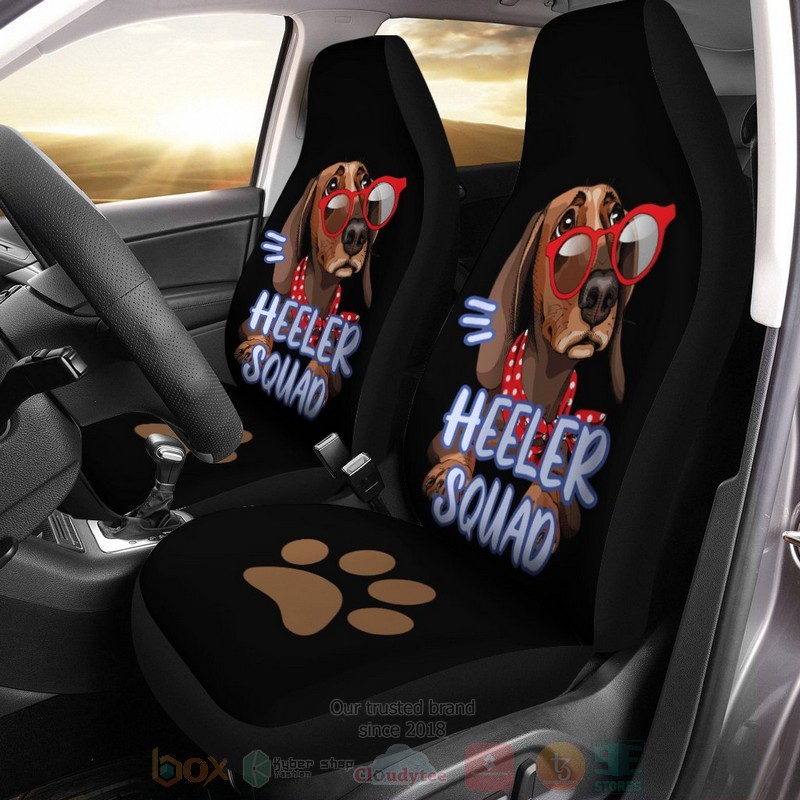 HOT Funny Dog Dachshund With Sunglasses 3D Seat Car Cover 4