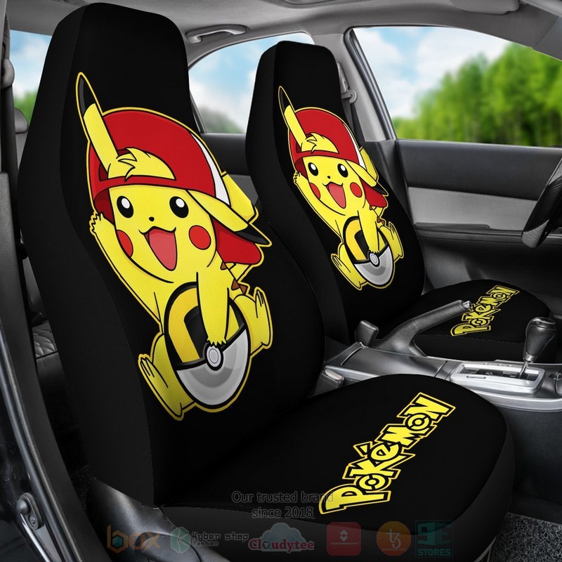 HOT Funny Pikachu Pokemon Car Seat Cover 6