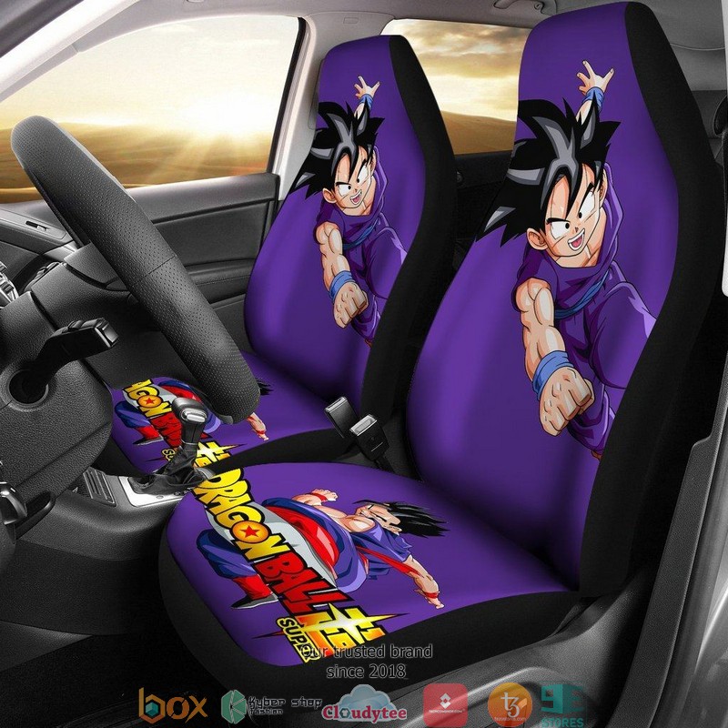 BEST Gohan Fighting Purple Car Seat Covers 9