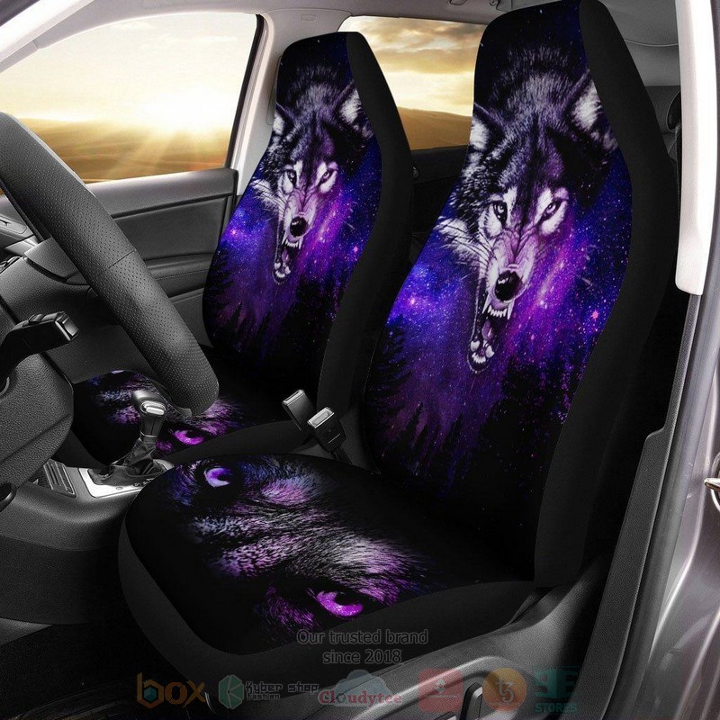 HOT Gray Wolf Coolest Car Seat Cover 6