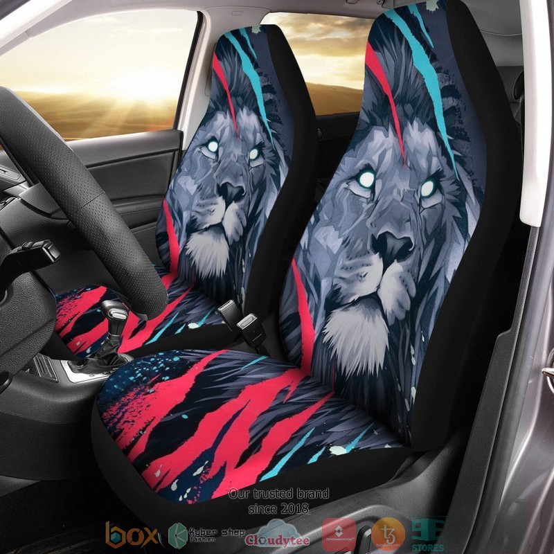 BEST Pretty Cool Lion Painting Artwork Car Seat Cover 6