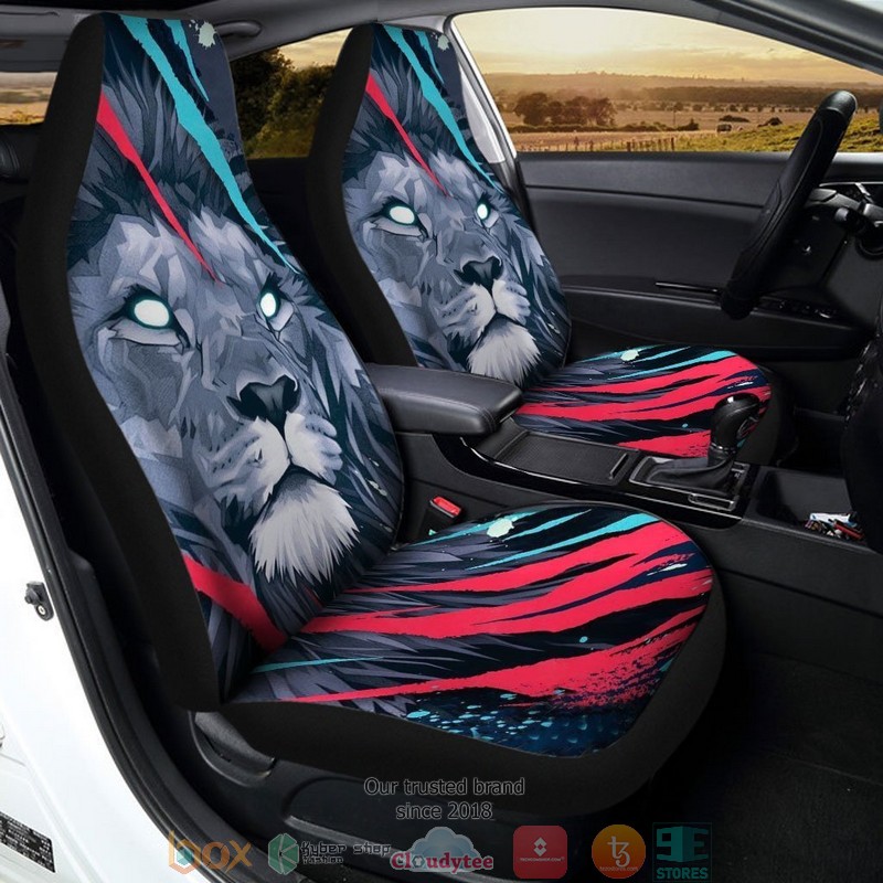 BEST Great Dad Lion Painting Artwork Car Seat Cover 2