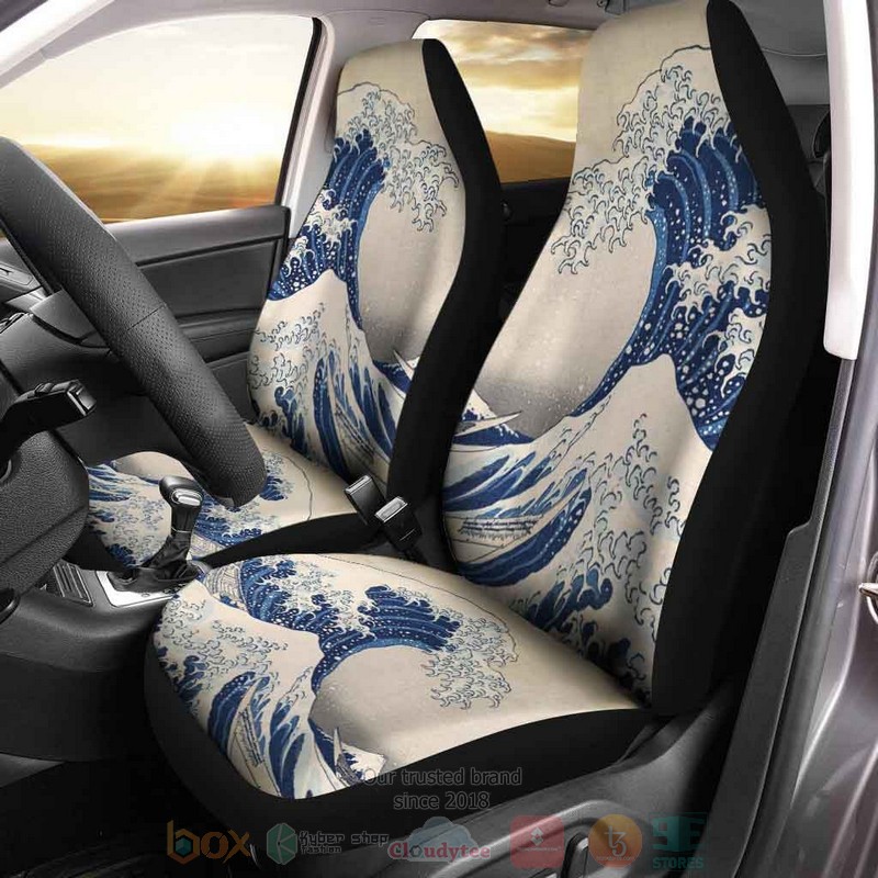 BEST Great Wave Art Car Seat Covers 8