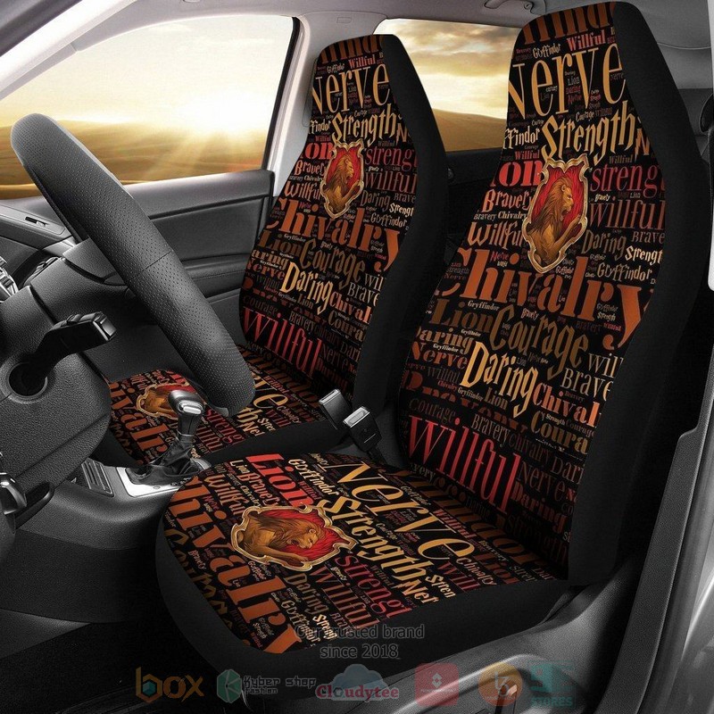 BEST Gryffindor Word Harry Potter Art Car Seat Covers 9