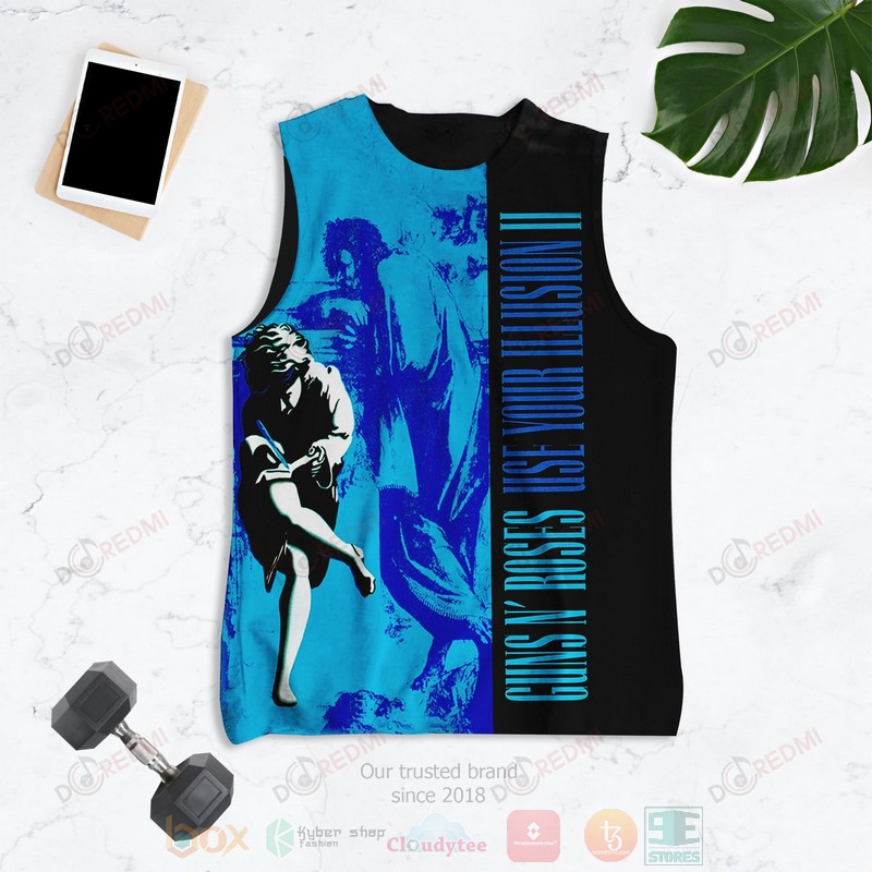 HOT Guns N' Roses Use Your Illusion II 3D Tank Top 2