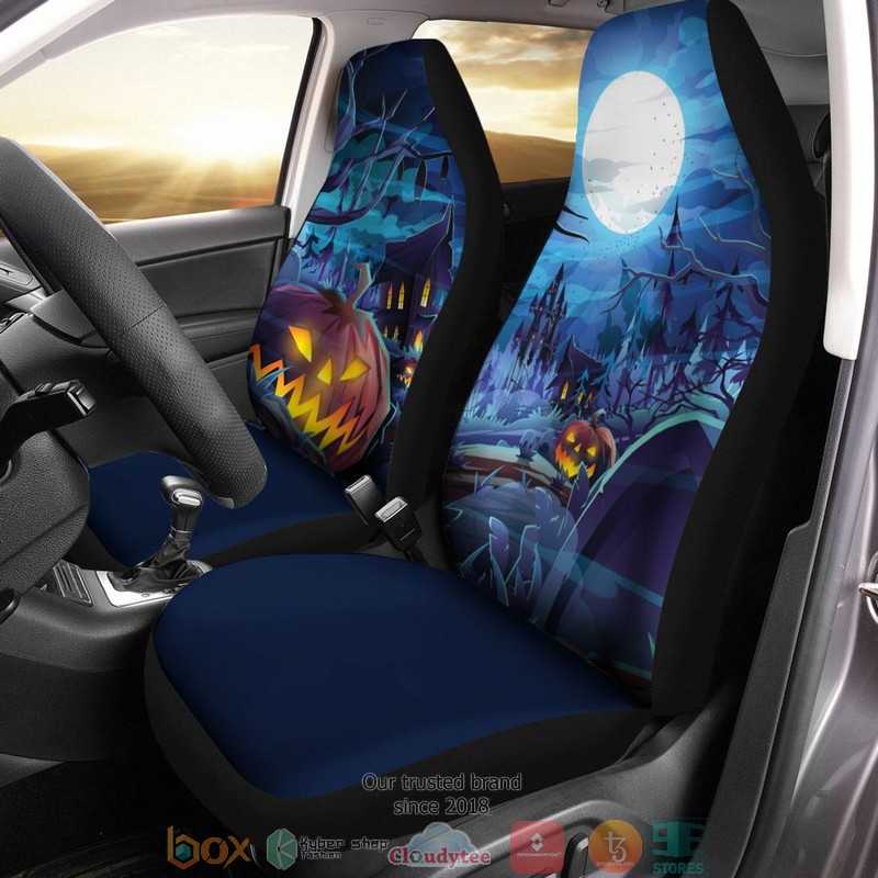 BEST Halloween Spooky Halloween Car Seat Cover 4