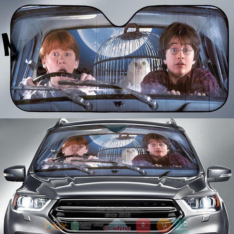 BEST Harry Potter And Ron 3D Car Sunshades 6