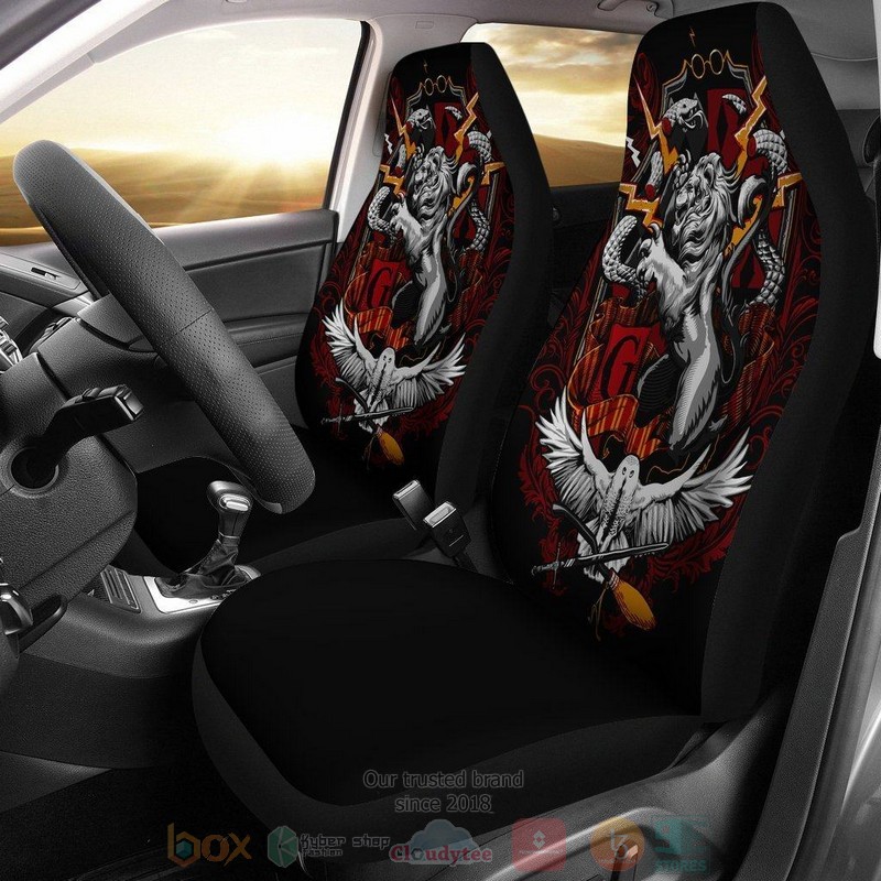 BEST Harry Potter Gryffindor House Crest Car Seat Covers 8