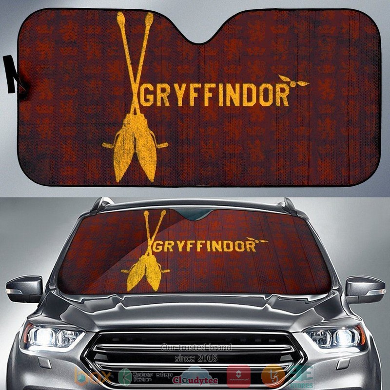 BEST Harry Potter Gryffindor Magical flying broomsticks 3D Car Sunshades 6