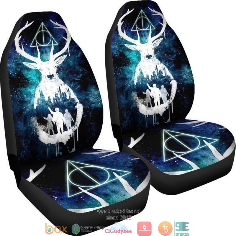 BEST Harry Potter Harry Potter Art Logo Deer Car Seat Covers 4 BEST Harry Potter Harry Potter Art Logo Deer Car Seat Covers - Image 4