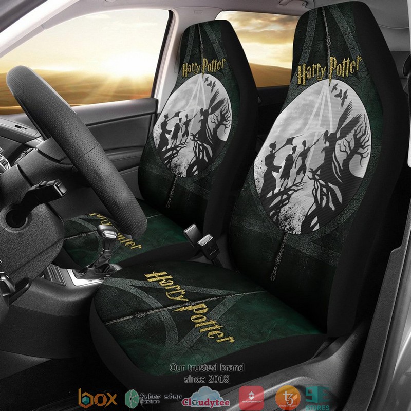 BEST Harry Potter Harry Potter Deadly Hallows Art Movie Car Seat Covers 9