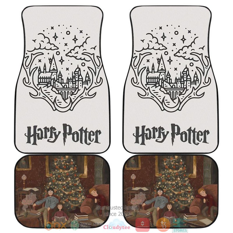 BEST Harry Potter Harry Ron Hermione Library Anime Car Floor Mat 7