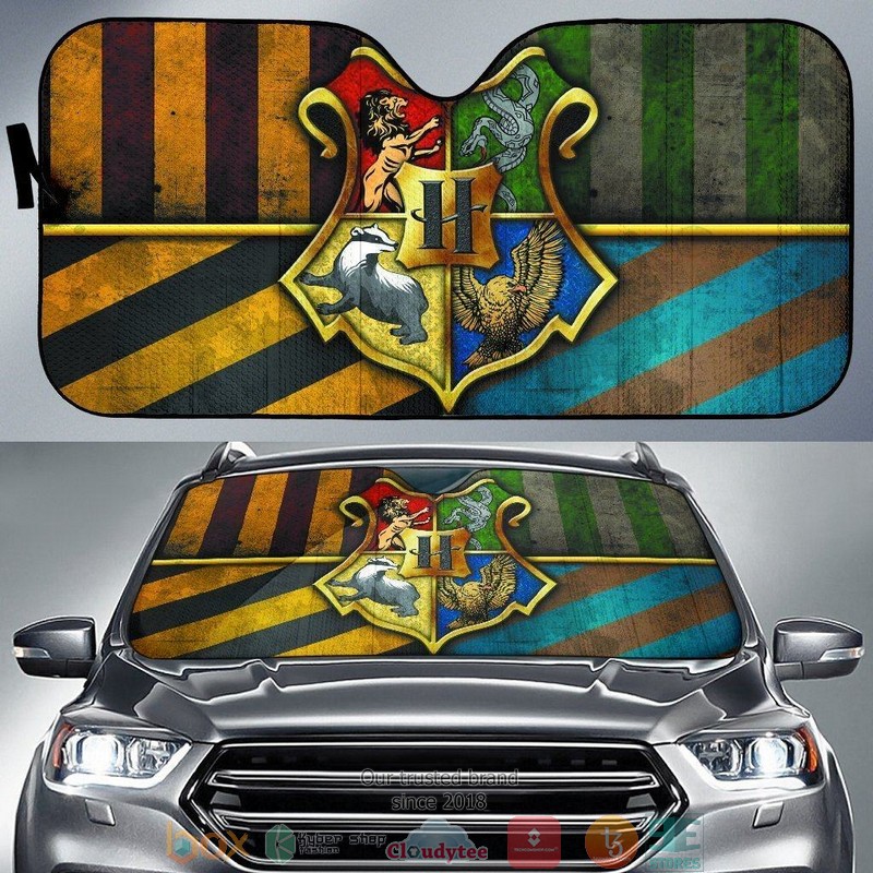 BEST Harry Potter Hogwats Crest 3D Car Sunshades 6