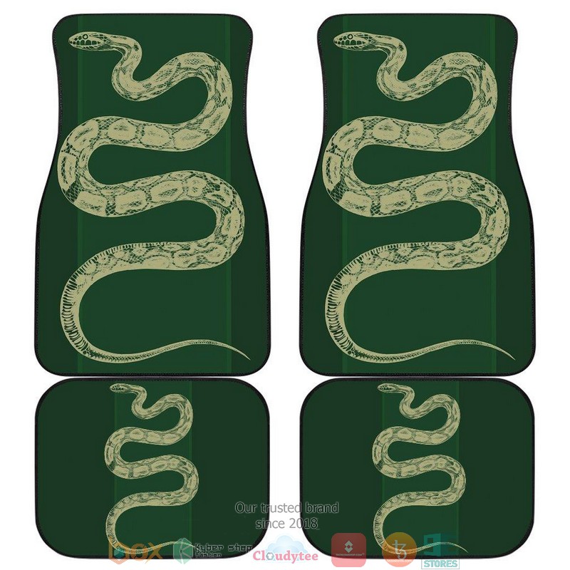 BEST Harry Potter Slytherin Big Snake Green Car Floor Mat 1
