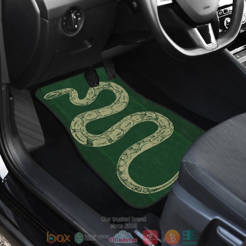BEST Harry Potter Slytherin Big Snake Green Car Floor Mat 3