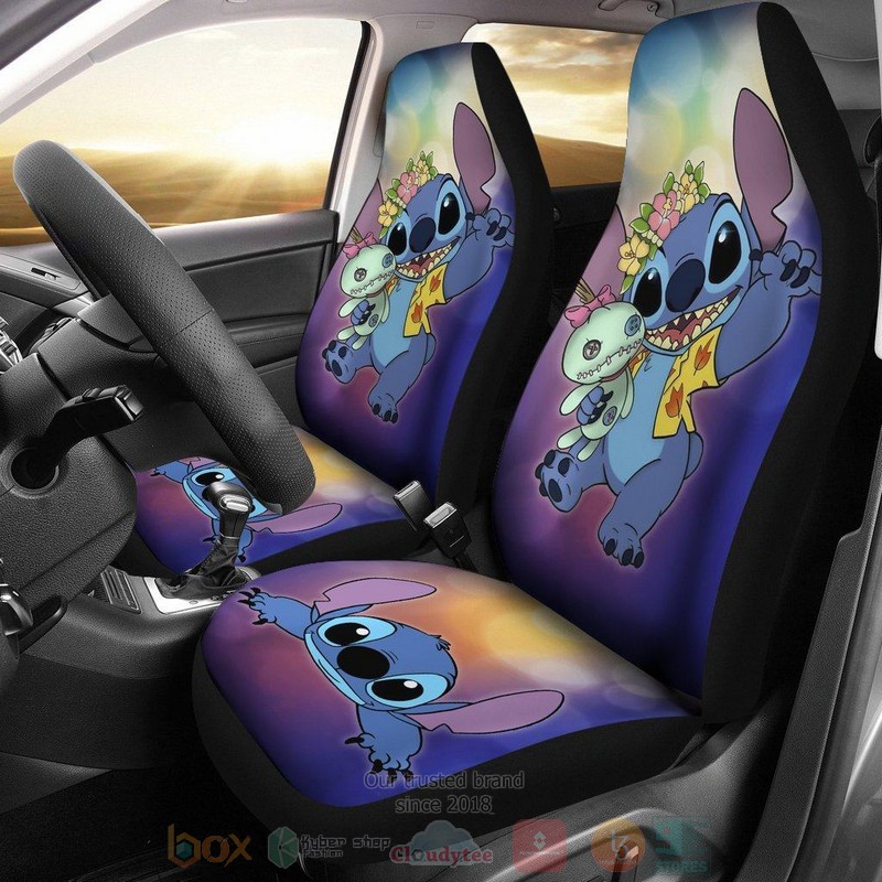 BEST Hawaii Stitch Disney Cartoon Car Seat Covers 3