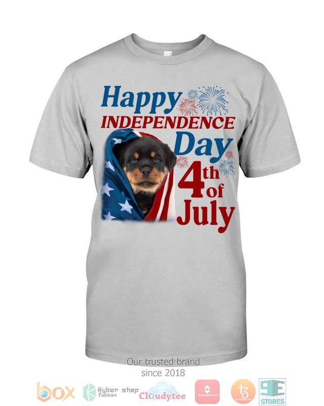 NEW Black Rottweiler Happy Independence Day 4th Of July Hoodie, Shirt 47