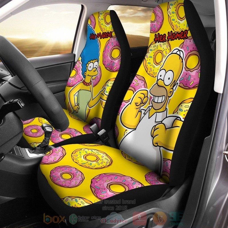 BEST Homer and Marge The Simpsons Car Seat Covers 8
