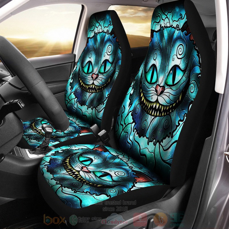 HOT Horror Cheshire Cat Alice In Wonderland Disney Cartoon Car Seat Cover 9