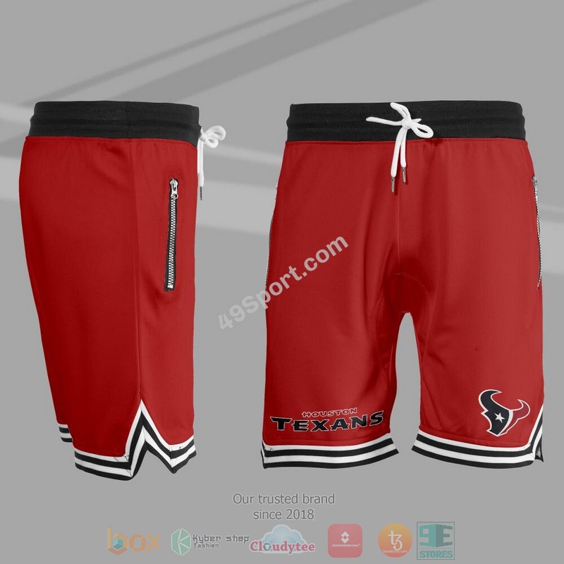 NEW Houston Texans Basketball Shorts 3 NEW Houston Texans Basketball Shorts - Image 3