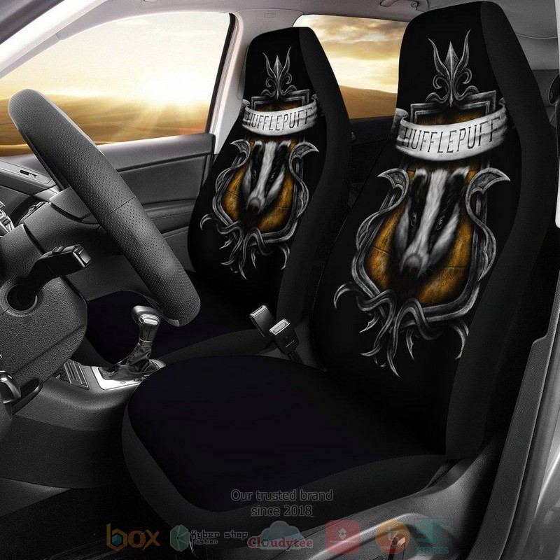 BEST Hufflepuff Crest Harry Potter Car Seat Covers 9