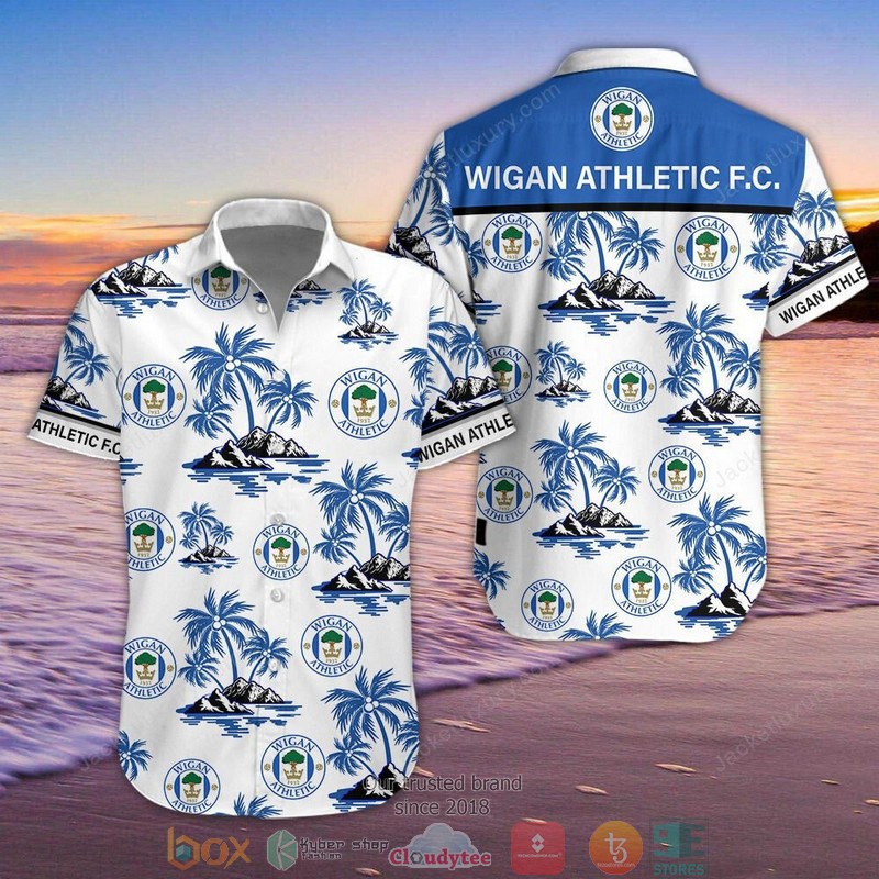 Wigan Athletic 3D Hawaiian Shirt, Shorts 4