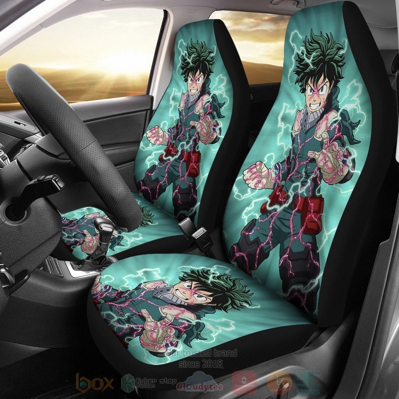HOT Izuku Lightning My Hero Academia Anime Car Seat Cover 8