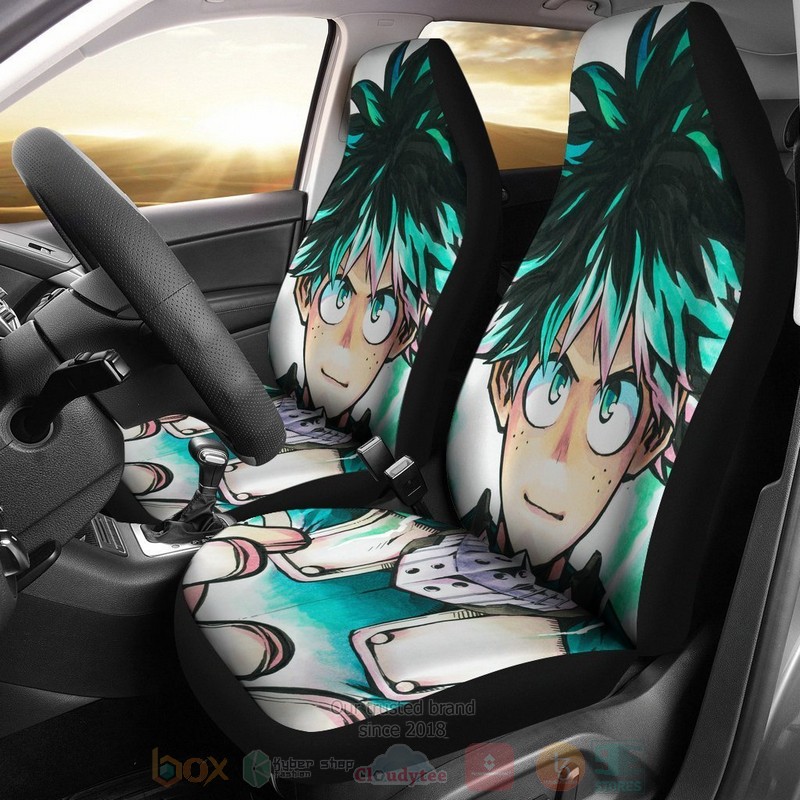 HOT Izuku Midoriya Anime Art Car Seat Cover 8