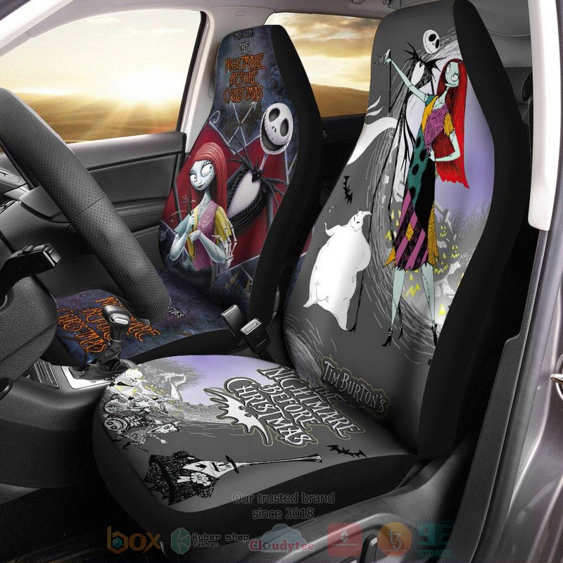 BEST Jack And Sally The Nightmare Before Christmas Car Seat Covers 7