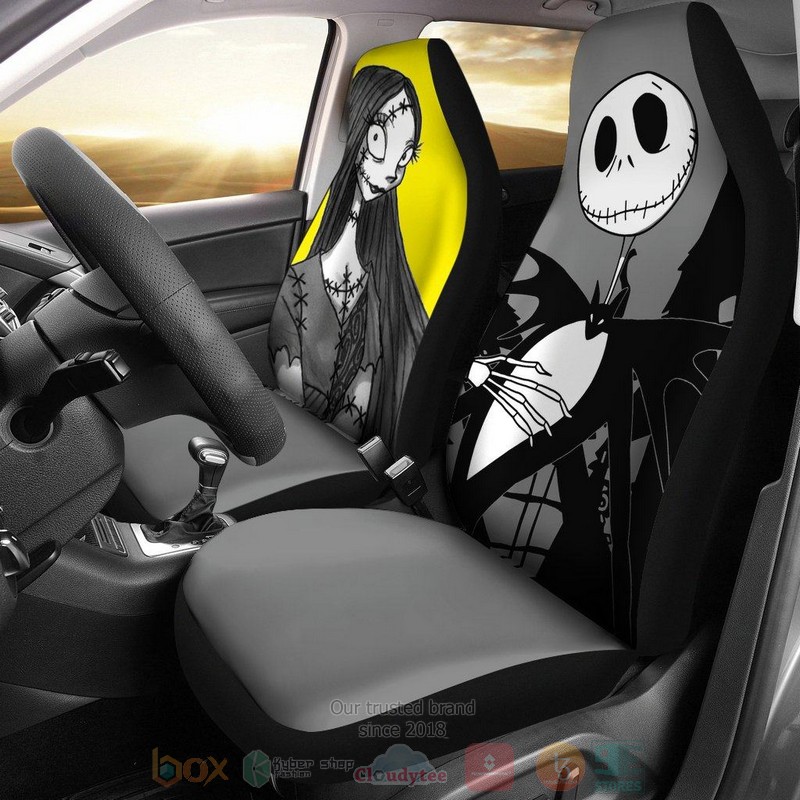 BEST Jack Skellington And Sally Car Seat Covers 8