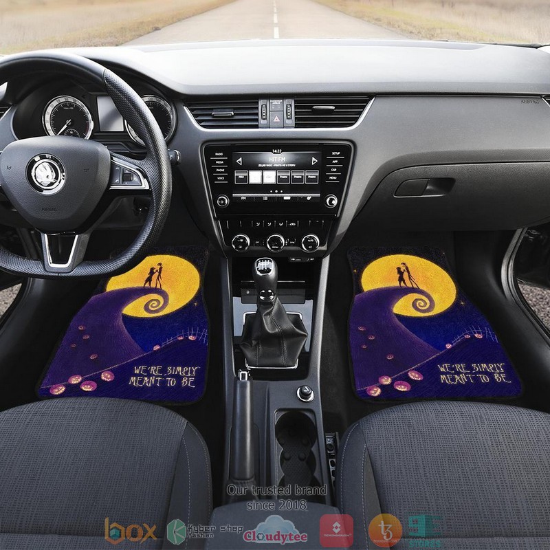 BEST Jack Skellington And Sally We're simply meant to be Car Floor Mat 6