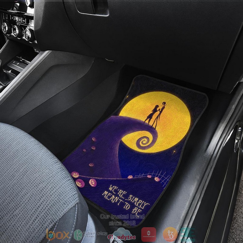BEST Jack Skellington And Sally We're simply meant to be Car Floor Mat 4
