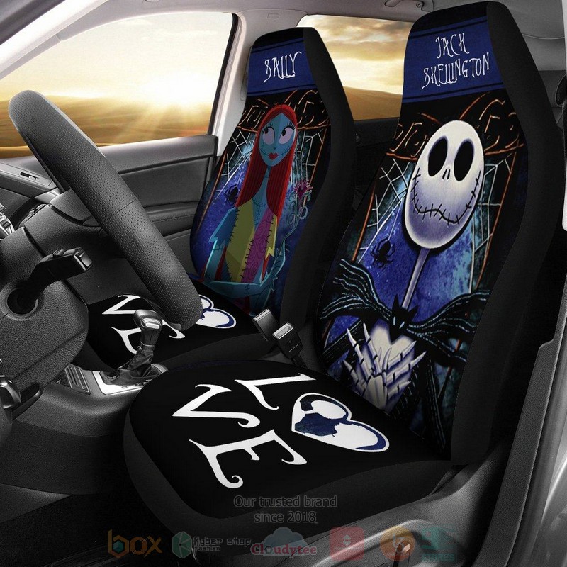 HOT Jack & Sally Love Car Seat Cover 8