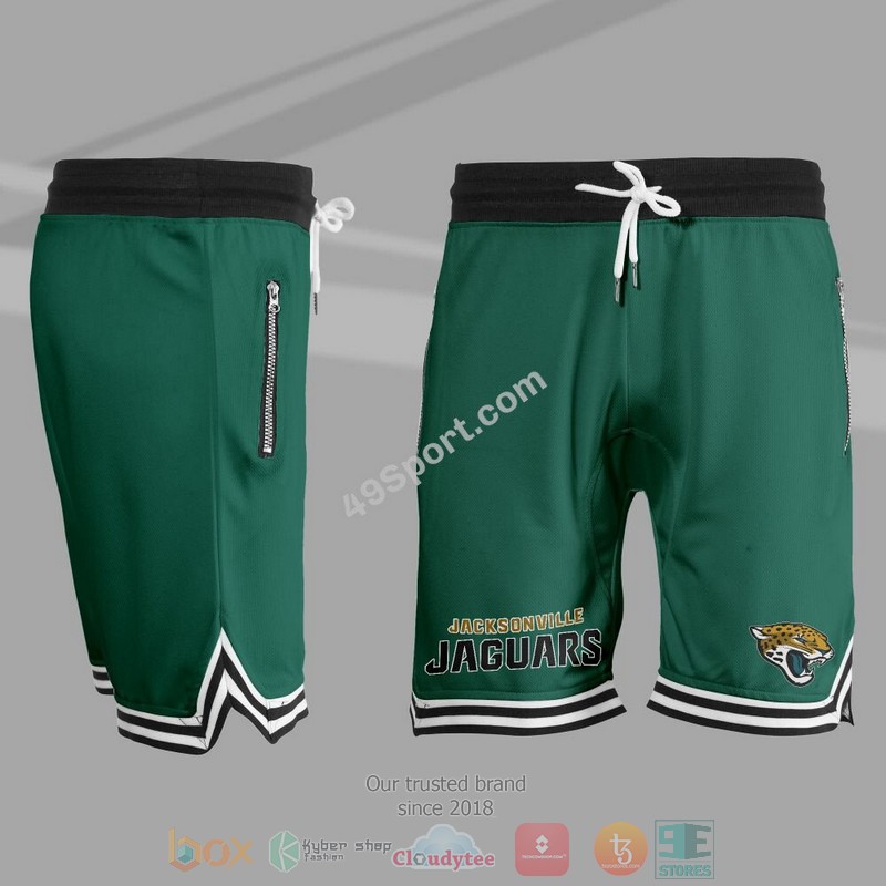NEW Jacksonville Jaguars Basketball Shorts 4 NEW Jacksonville Jaguars Basketball Shorts - Image 4
