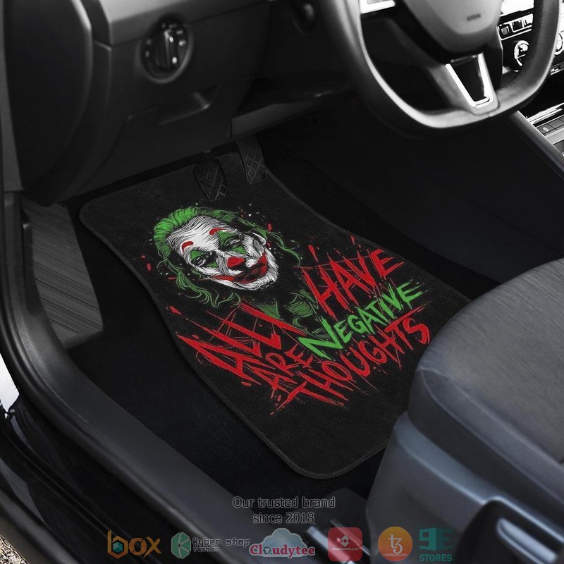 BEST Joker Suicide Squad Movie All I Have Are Negative Thoughts Car Floor Mat 3