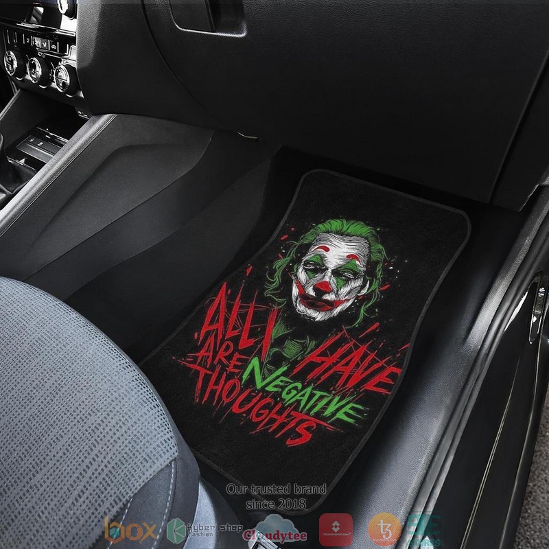 BEST Joker Suicide Squad Movie All I Have Are Negative Thoughts Car Floor Mat 4