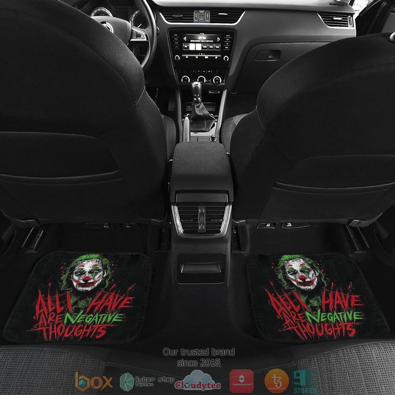 BEST Joker Suicide Squad Movie All I Have Are Negative Thoughts Car Floor Mat 9