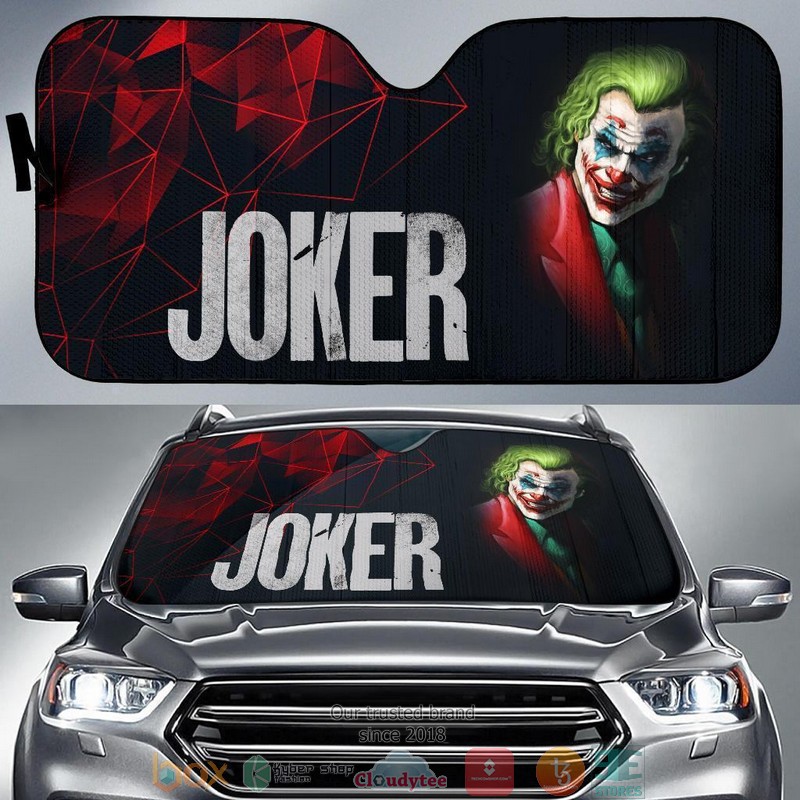 BEST Joker Suicide Squad Movie black 3D Car Sunshades 7