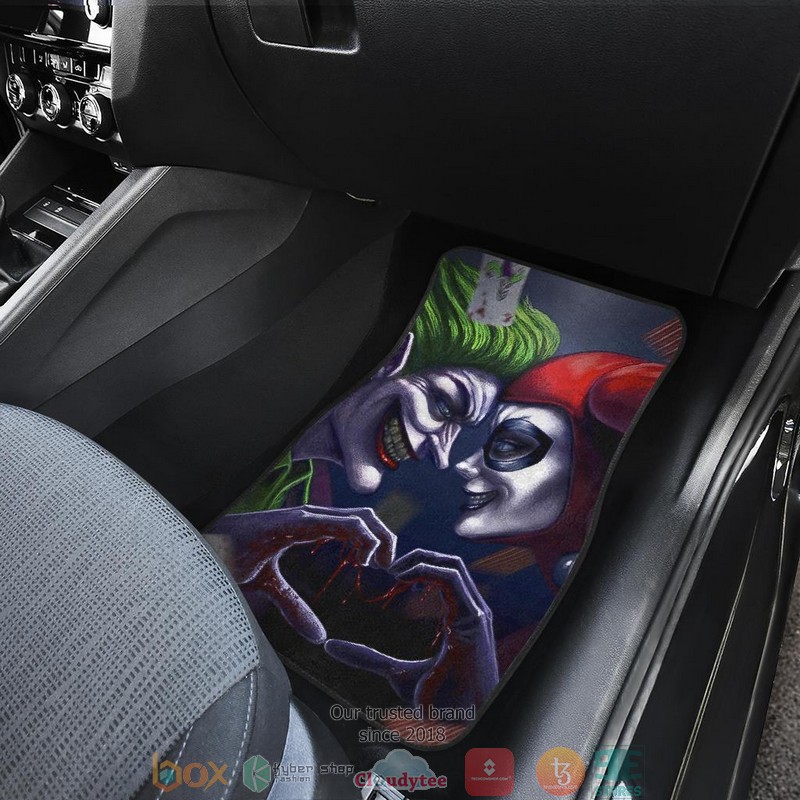 BEST Joker and Harley Quinn Suici Car Floor Mat 4