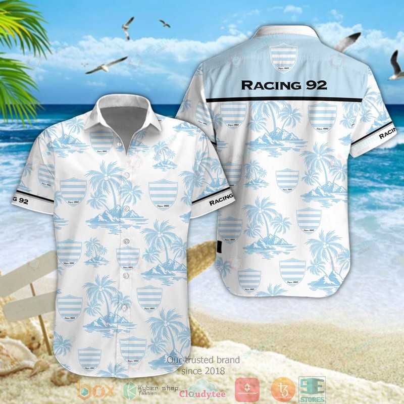 Racing 92 3D Hawaiian Shirt, Shorts 4